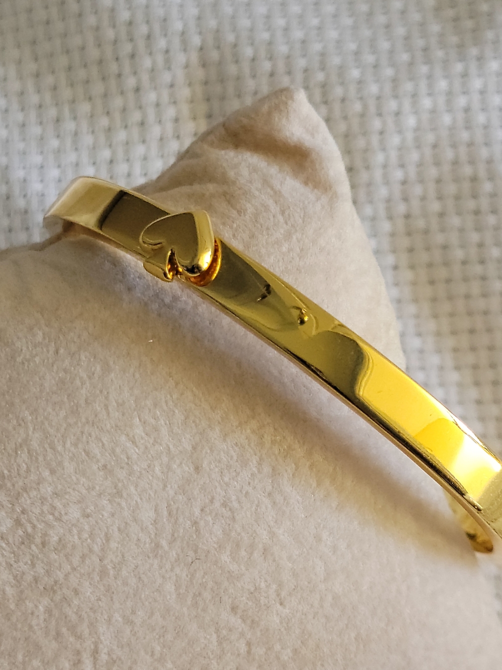 kate spade Gold Heart Hinge Bangle Bracelet